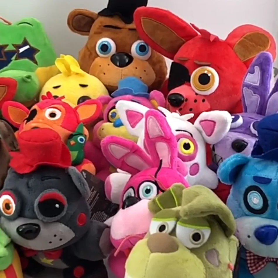 خمس ليلة في فريدي Fnaf لطيف ألعاب من القطيفة لعبة دمية 18 سنتيمتر بوني الدب ماكر الكرتون محشوة الدمى فريدي لعب للأطفال هدايا