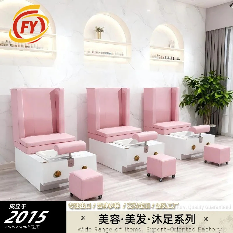 foot bath sofa chair with reclining function foot bath spa foot washing chair with basin massage chair b eauty salon nail salon