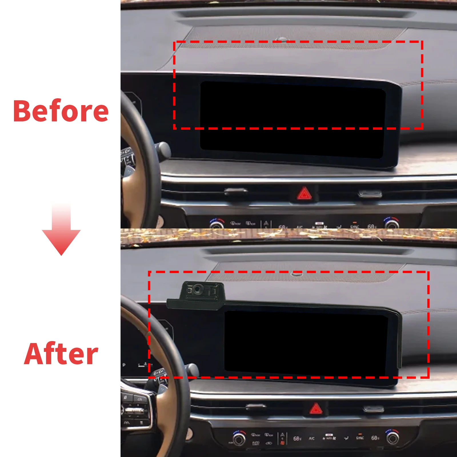 Fit for Kia Sorento 2025 2026 2027 Stable Clip-On Phone Holder Mount Screen Base No Vibration Car Accessories