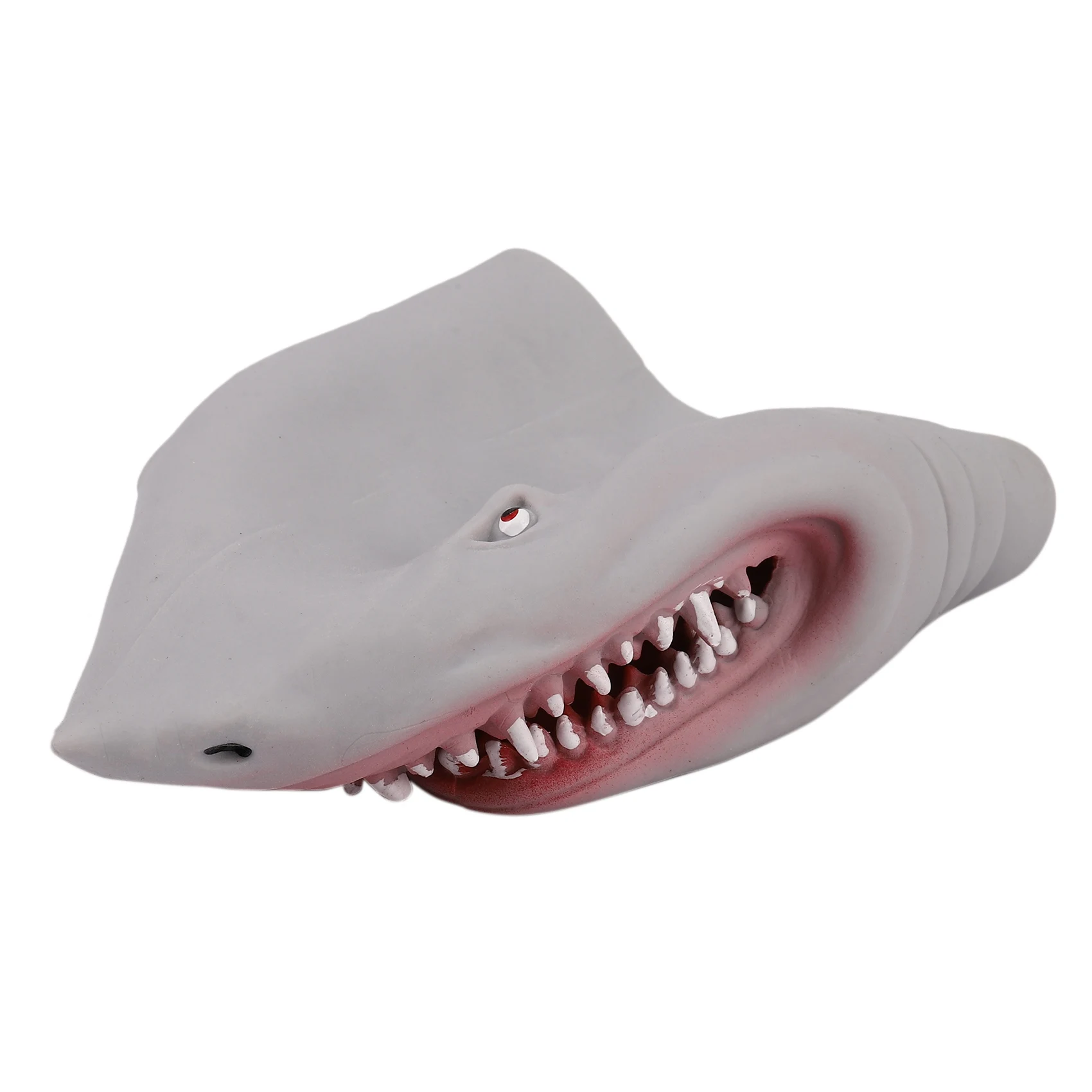 New Plastic Shark Hand Puppet For Story Tpr Animal Head Gloves Kids Toys Gift Animal Head Figure Vividly Kids Toy Model Gifts