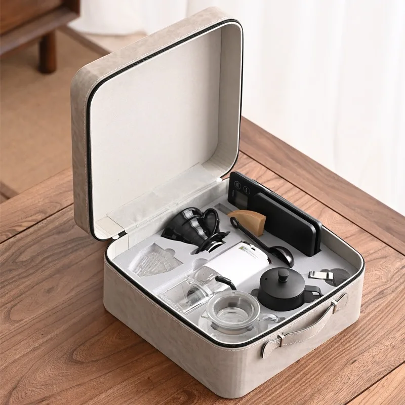 

Дорожная электрическая кофемолка ручной работы для заваривания кофе, подарочный набор из нержавеющей стали, удобный и практичный на выход