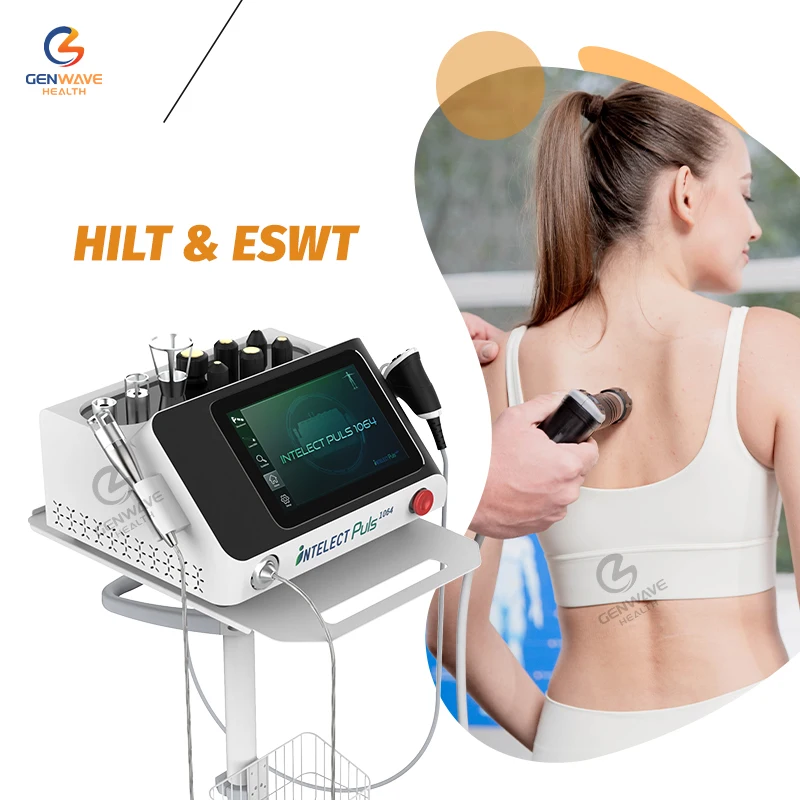 Professional 10Bar Radial Shockwave Laser Therapy Machine High Power Pain Relief Sports Injury Rehabilitation