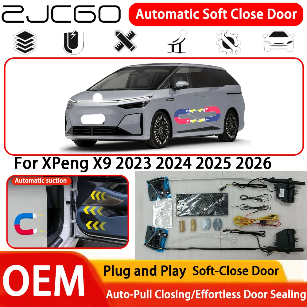 

Система автоматического мягкого закрывания дверей (Soft Close) для XPeng X9 2023-2026: OEM, Plug and Play, комфортное закрывание