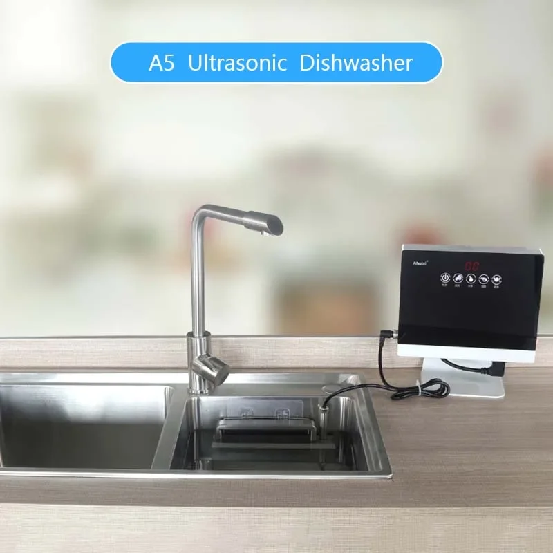 New ultrasonic dishwasher portable household small installation-free dishwasher automatic cleaning machine 110V/220V