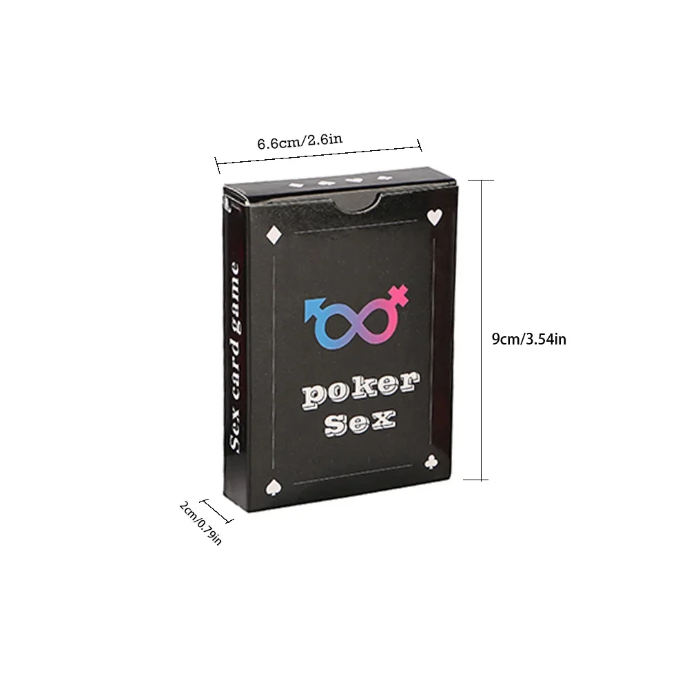 54pcs Full English Sex Posture Poker SX Cards Couple Bedroom Couple Flirting Alternative Game Cards - view 5