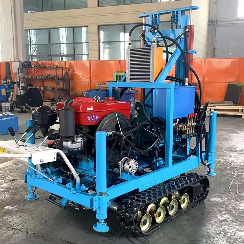 

Индивидуальная портативная гидравлическая дизельная буровая установка для водяных скважин, 22-35 л.с., 100-180 м