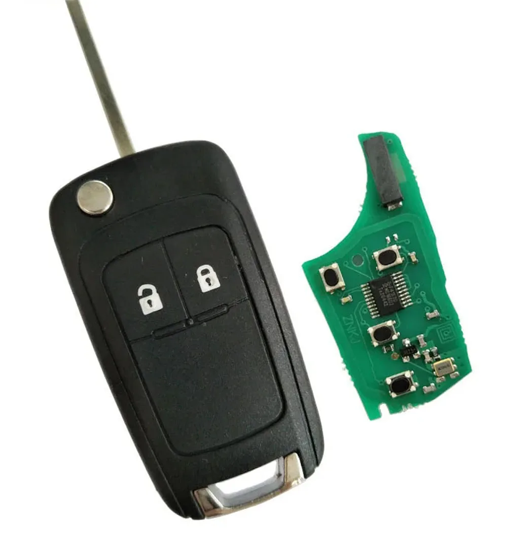 

2-3-кнопочный автомобильный выкидной ключ-пульт для Opel Astra Vectra, замена автоключа