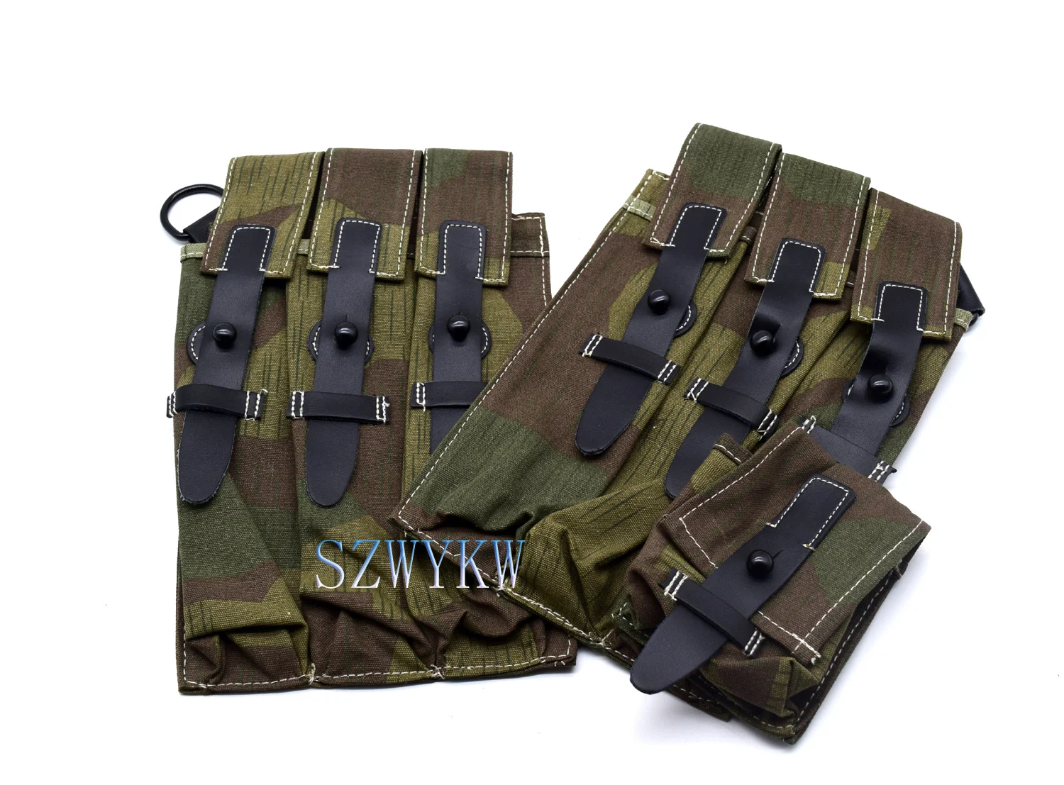 Reenactment German MP38 MP40 Ammo Ammunition Magazine Pouch Splinter-B Camo Color 　