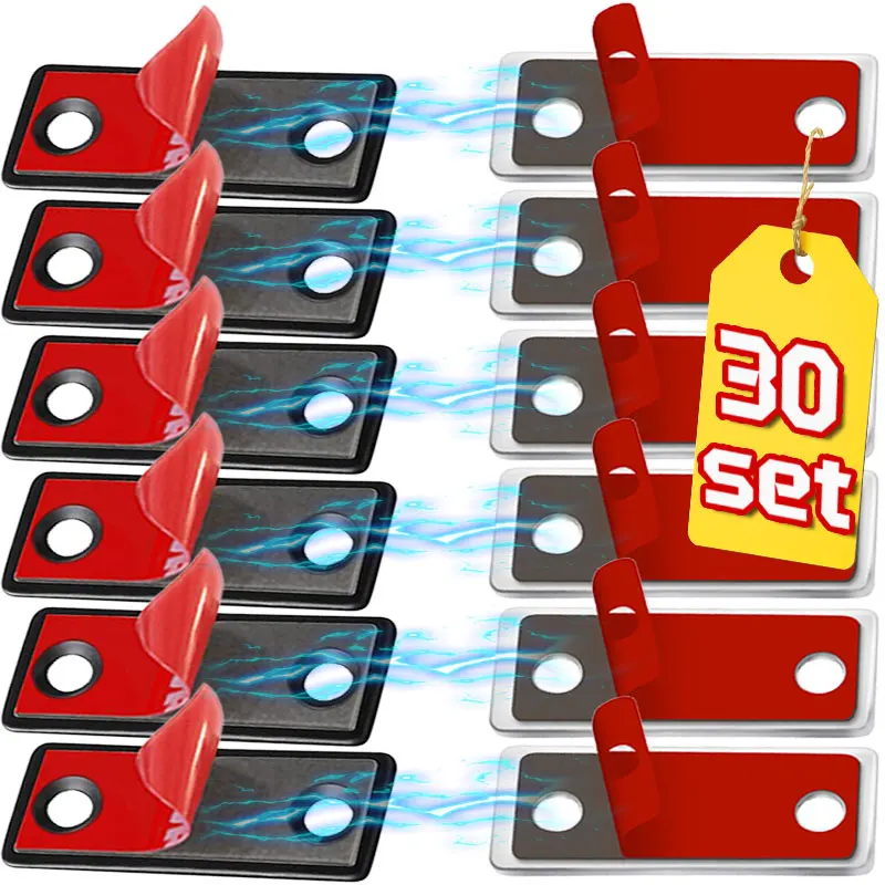 

1-30 комплектов, прочный магнитный дверной доводчик, универсальное применение, легкое крепление, мощный магнит, металлические стильные ящики для гардероба, домашний доводчик