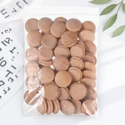 50pcs Wooden Plugs 25x20mm Furniture Covers Decorative Screw Hole Covers Screw Caps for Home Office Stairs Handrails Gifts