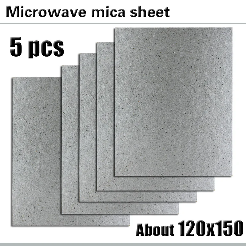 5 pieces Microwave Mica Sheet Universal Thickened Heat Insulation Board 12 * 15cm