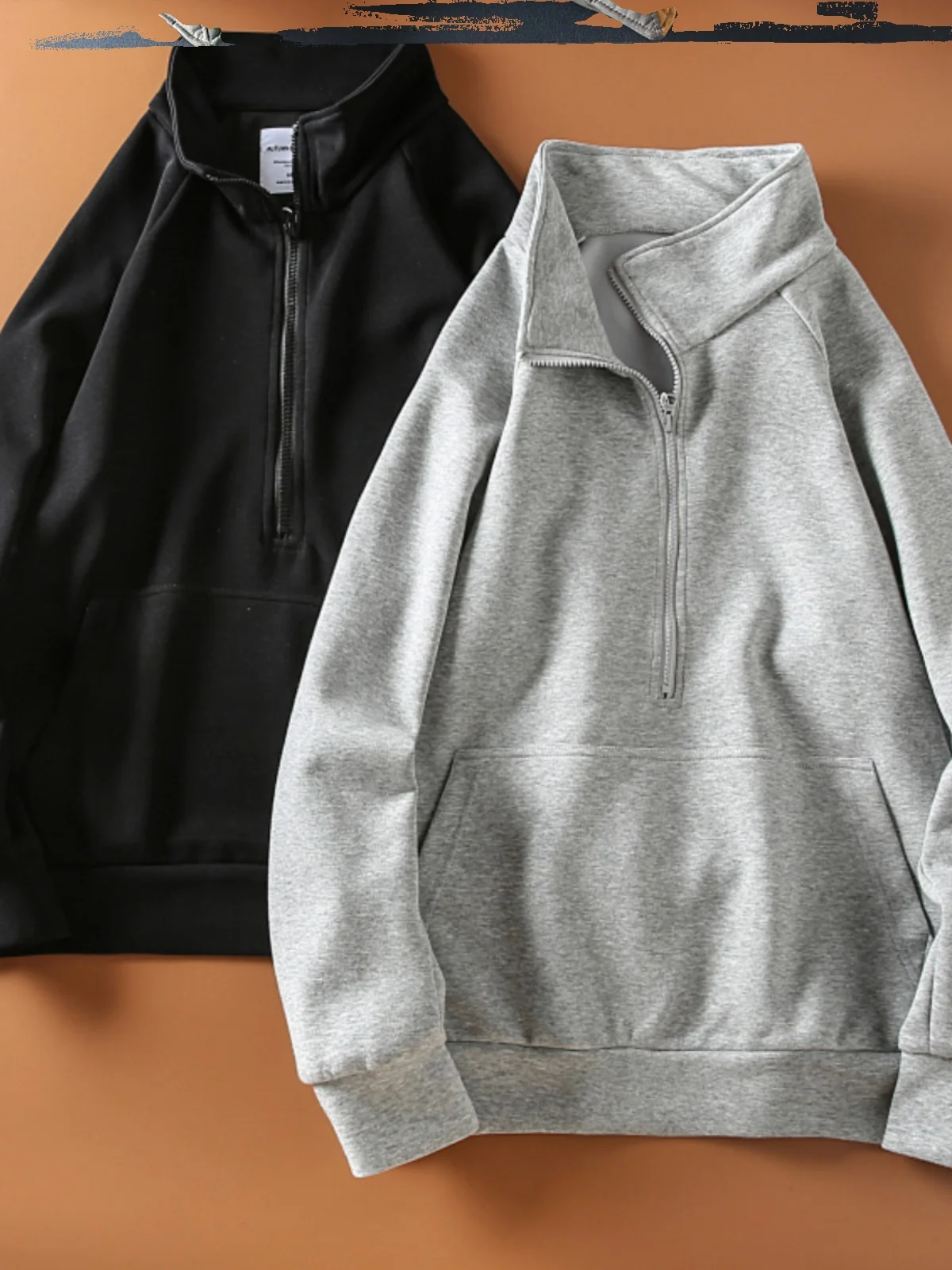 

Мужская толстовка-худи в японском ретро-стиле, свободного кроя, на молнии, повседневная, универсальная, весенне-осенняя, модная верхняя одежда