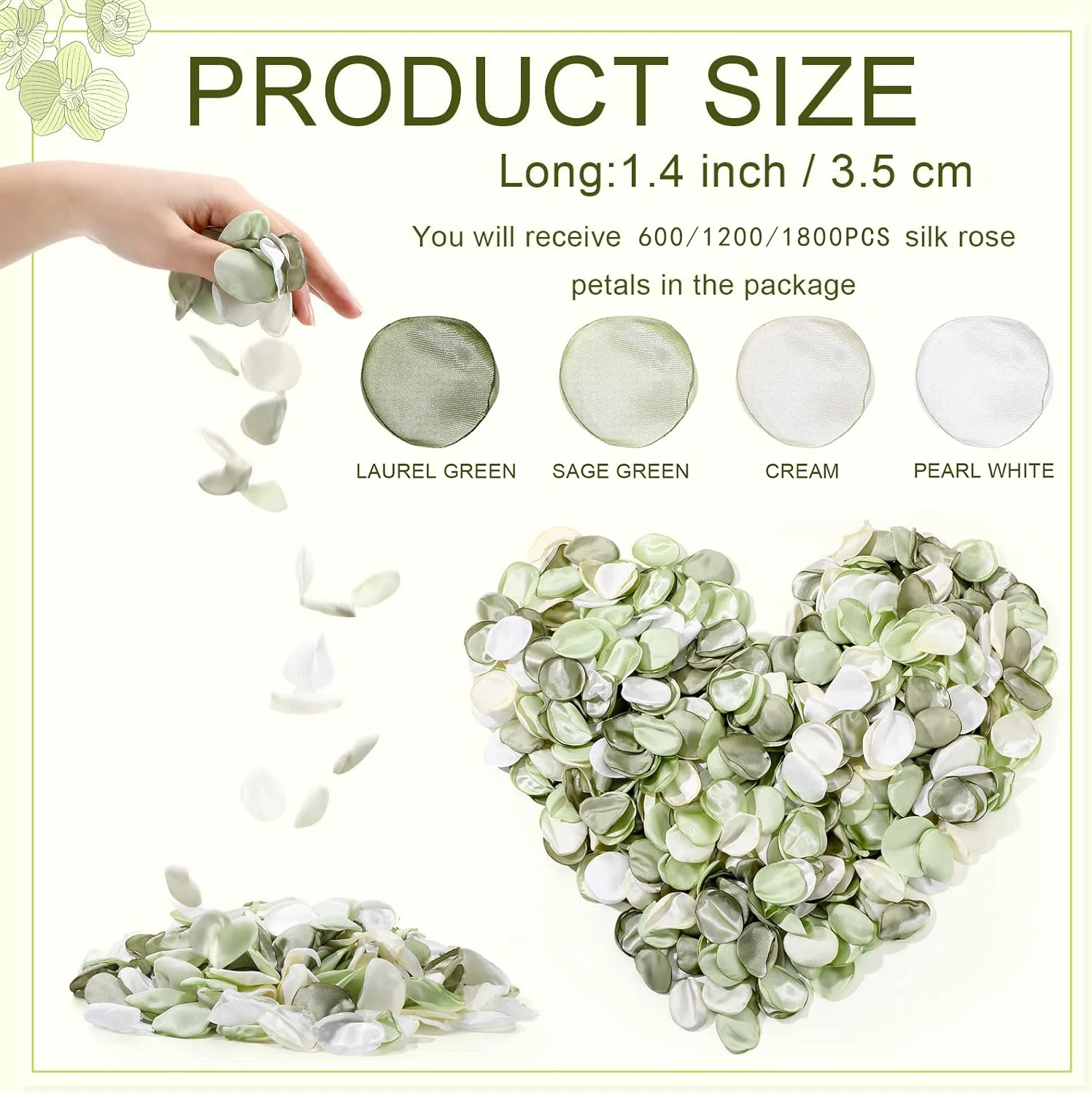 600-1800Pcs Wedding Silk Rose Petals Artificial Flower Petals for Flower Girl Basket Aisle Scatter Dinner Table Centerpieces