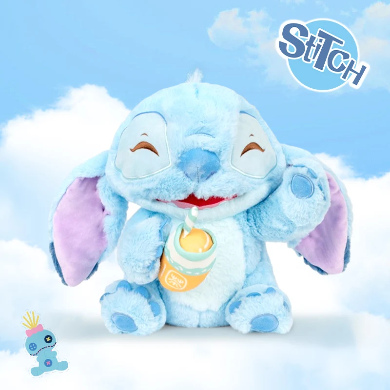 Disney Stitch Angel Stuffed Toys Cartoon&Cute Lilo & Stitch Plush Dolls Throw Pillow Birthday Gift For Kids Or Girlfriend