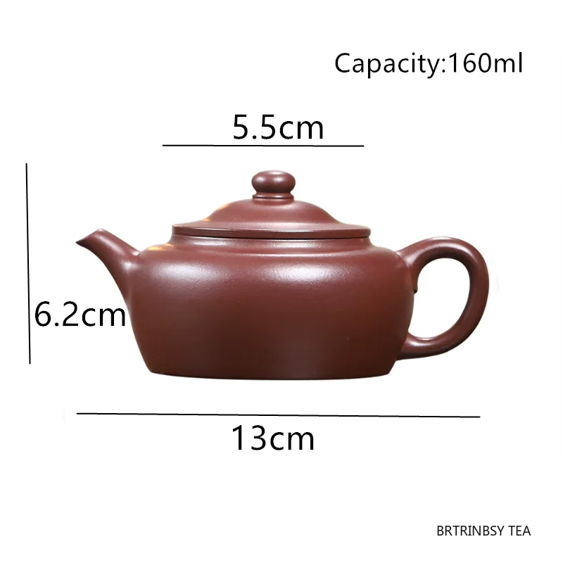 

Tradition Yixing Purple Clay Teapot Chinese Handmade Zisha Tea Pot Beauty Tea Infuser Kettle Household Tea Set Teaware 160ml