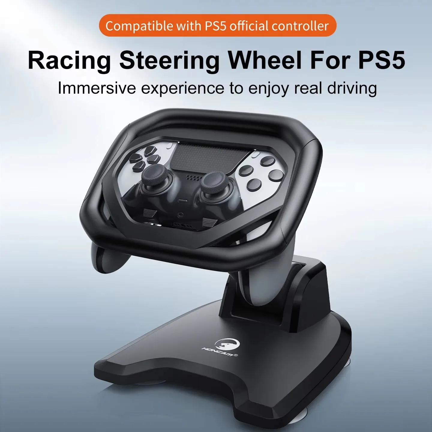 honcam-ps5用ステアリングホイールスタンド、ps5-dualsense-edgeコントローラー対応、playstation-5用高さ調整可能なブラケット付き