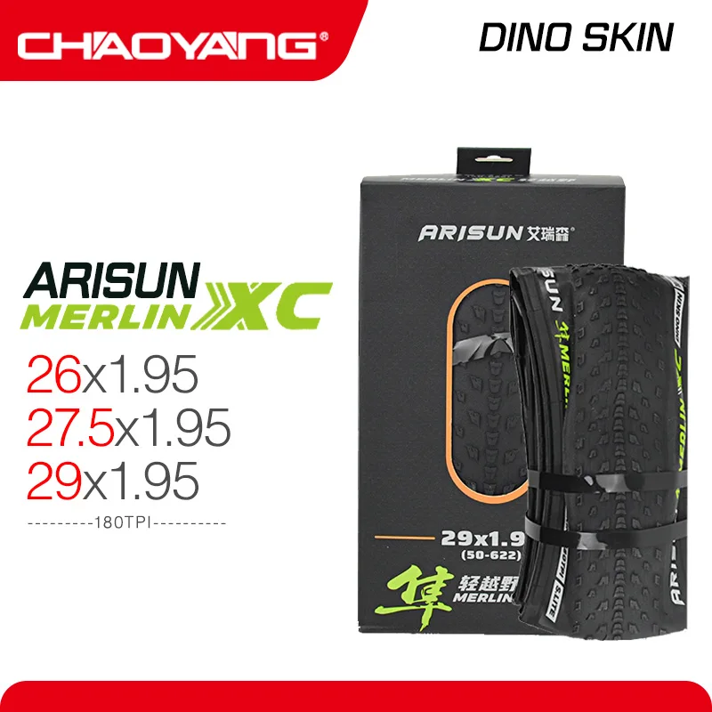 

CHAOYANG XC 299 ARISUN Mountain 26X1.95 Bicycle Super Light Antipruritic 180TPI Ultralight Black Tyre 27.5/29*1.95 Cycling Part