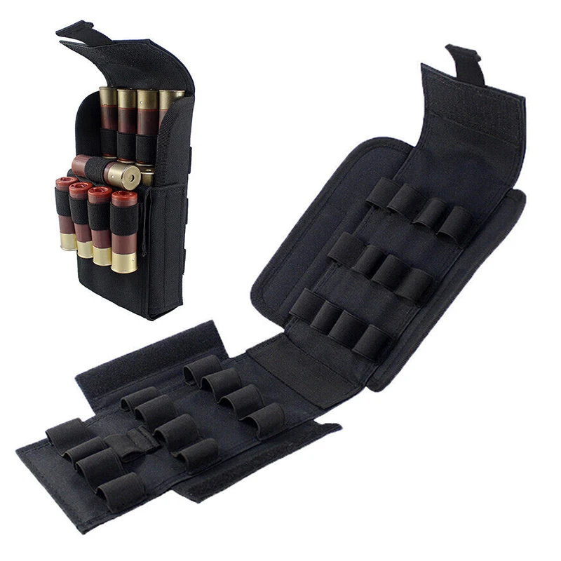 

Tactical 25 Rounds Molle Shotgun Shells Ammo Pouch Bullet Rifle Gun Magazine Bag Cartridge Bag Hunting Accessories