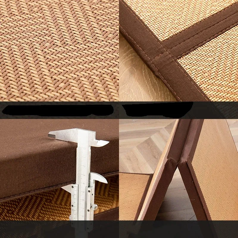 Japanese Foldable Tatami Comfortable Mattress Rectangular Floor Rattan Floor Mat Bed 4.5cm Thick Yoga Sleeping Baby Play Mat ﻿