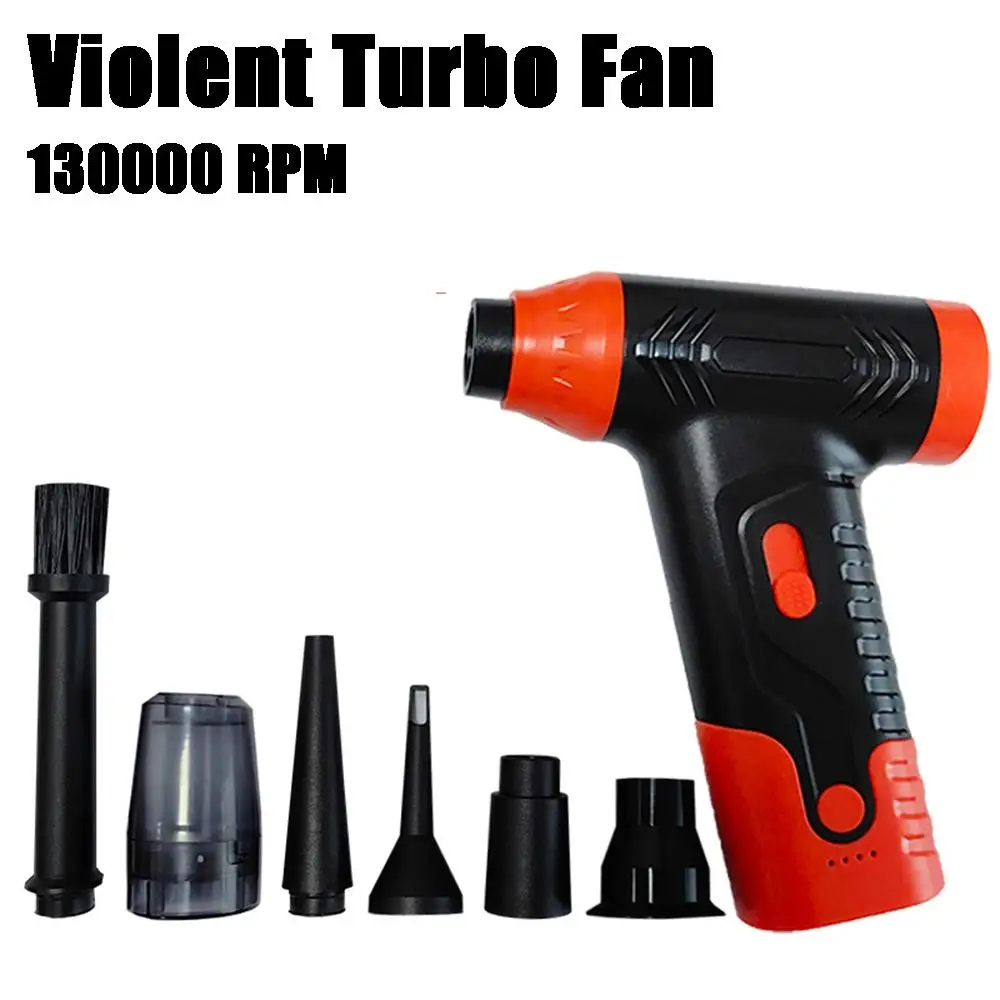 130000   RPM Mini Violent Turbo Fan Blow Suction Dwufunkcyjny silnik bezszczotkowy Potężna dmuchawa powietrza Wysoka moc Akumulator