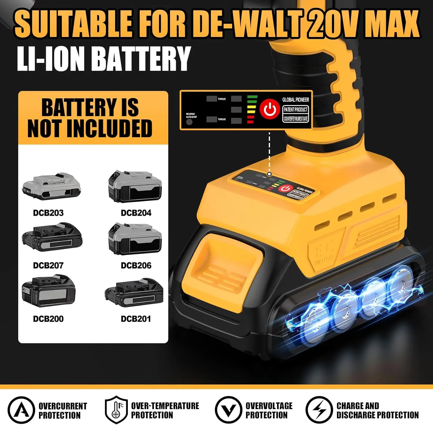 コードレス金属はさみブラシレス電動剪定はさみ庭の迅速なはさみ Dewalt 18V バッテリー (バッテリーなし)