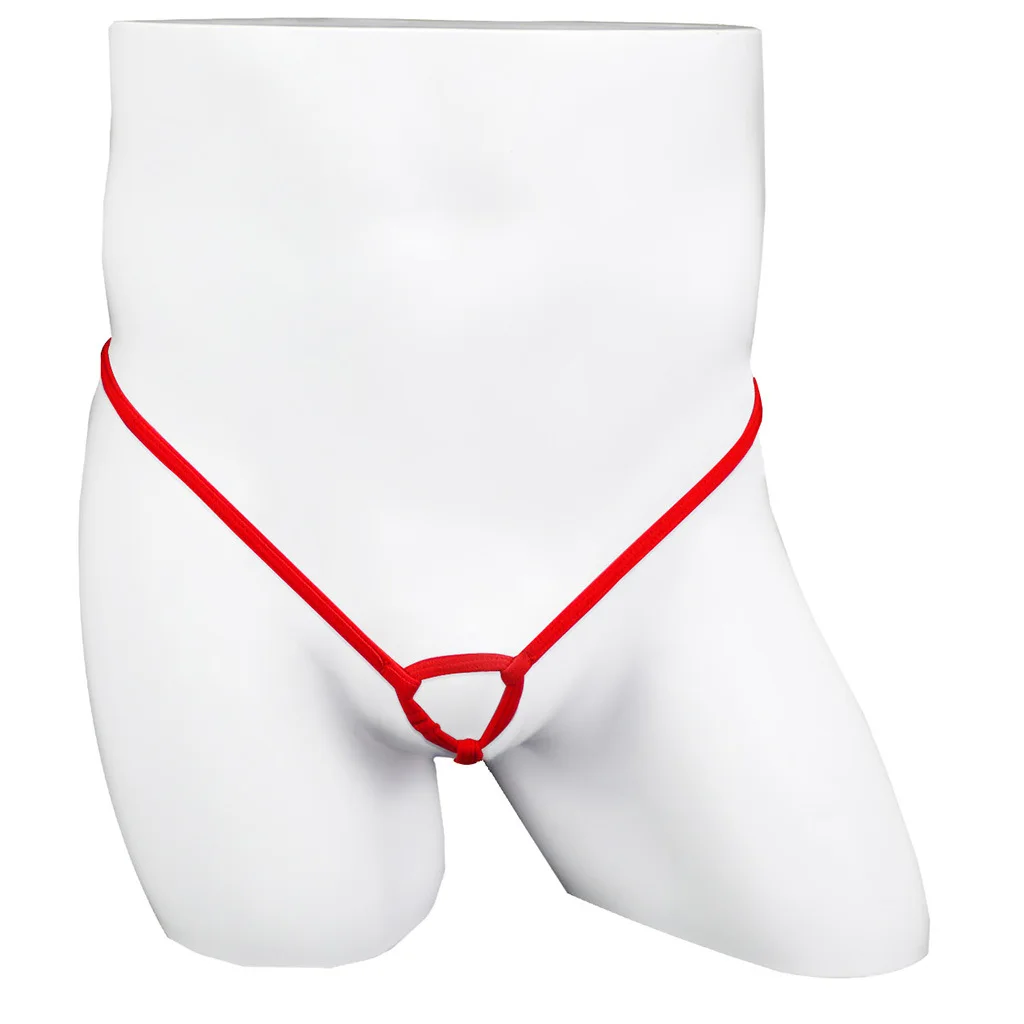 Men's Single Ring Ultra-Thin G-String Thong Sexy Micro Underwear