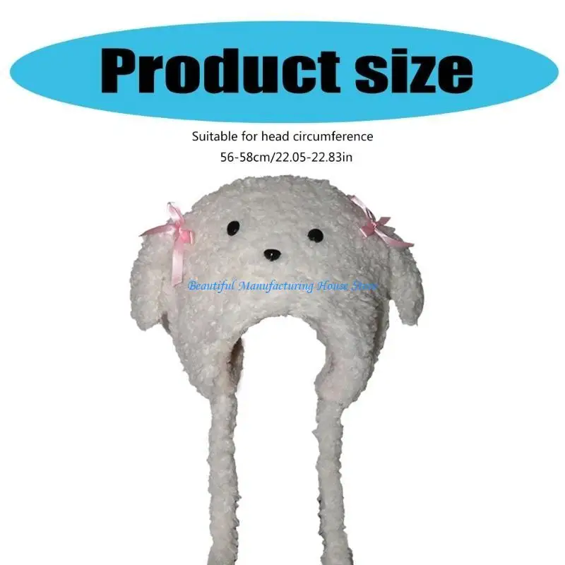 قبعة E56A للسيدات ذات غطاء رأس سميك فروي للتسلق والتزلج وأغطية الرأس الرياضية