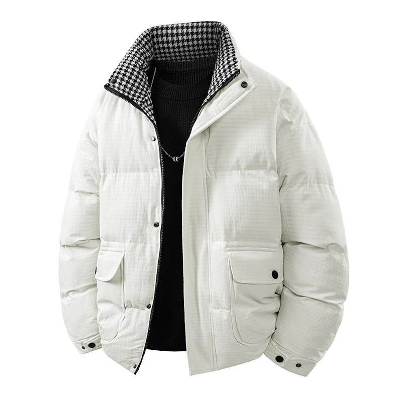 

Casual Classic Outwear Windbreaker Warm Cotton Padded Jackets Men Clothing Winter Men's Jacket Fashion Thermal Parkas Men Coats