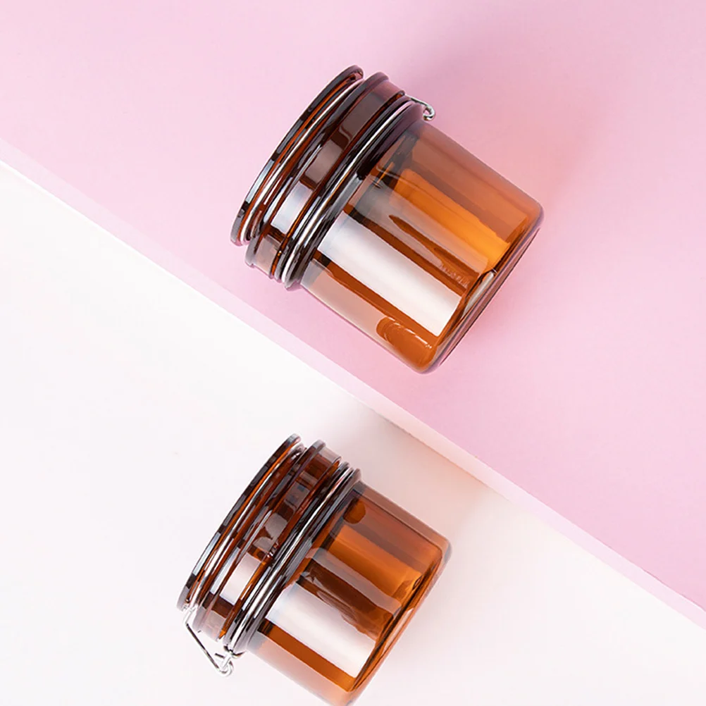 

5Pcs Leak Proof Cream Storage Jars Portable Screw Makeup Containers Travel Skin Care Sample Bottles Screw Makeup Jar