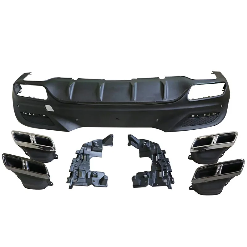 

Genuine Bumper Diffuser for 2016-2019 GLE Coupe Upgrade GLE63 Rear Diffuser Exhaust Pipe Rear Lip Tips