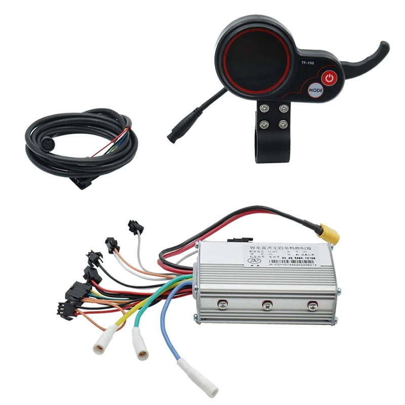 

36V Universal Dashboard Meter With Brushless Controller No Hall Motor For Electric Scooter Accessories(Round Head 6Pin)