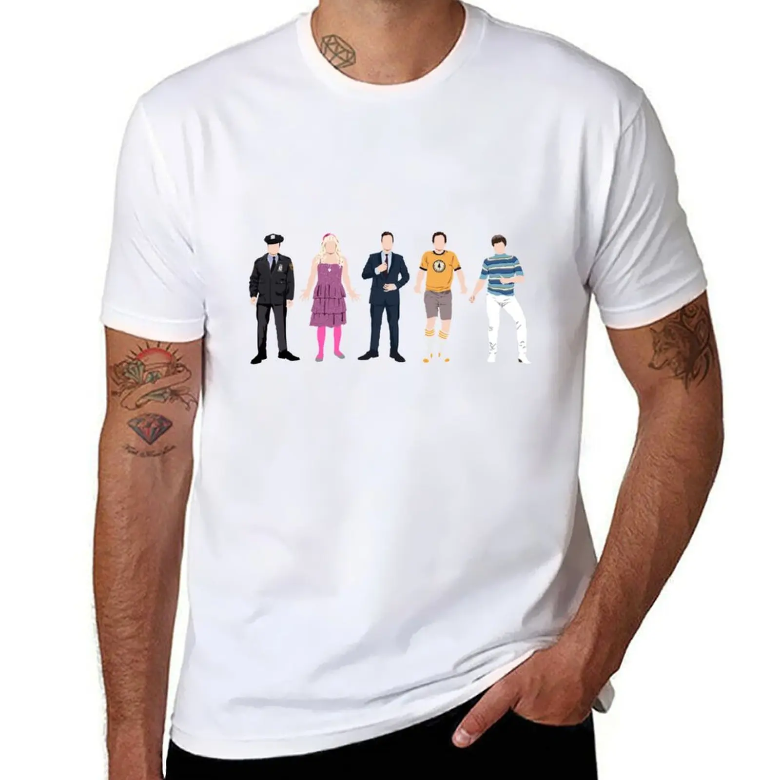 

The Many Faces of Jimmy Fallon T-Shirt man t shirt graphic anime t shirts for man T-Shirt