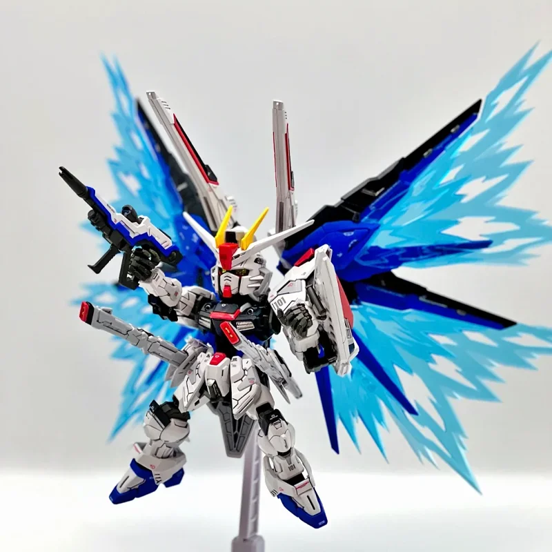 MGSD Freedom ZGMF-X10A Kit de modelo de ensamblaje Mech figura de acción piezas de efecto de ala de luz decoración de escritorio muñeca niño rompecabezas juguete para regalo