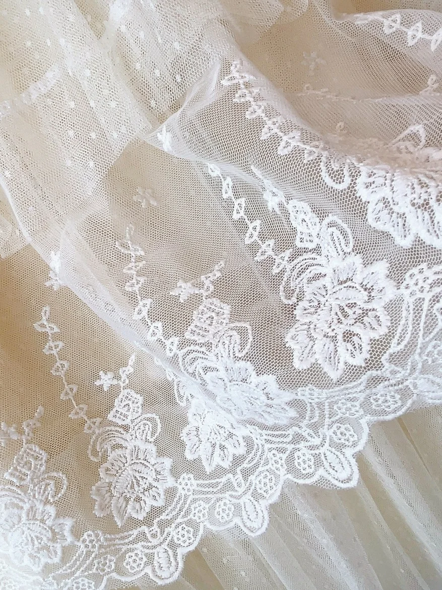 Aprikose Spitze Patchwork Feenrock Princ Sle Lässiger A-Linie Midirock Elastische Taille Sommer Neu eingetroffen aus China