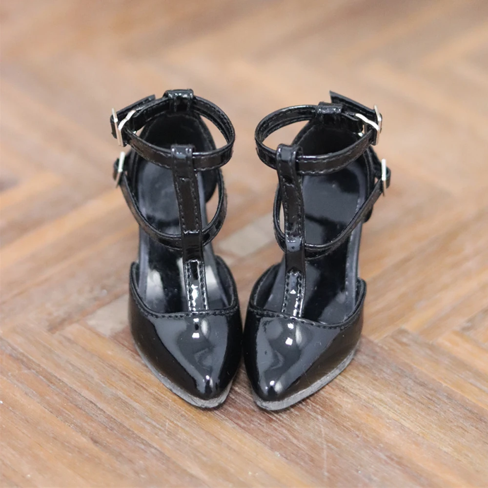 

D09-P200 children handmade toy 1/3 BJD Doll Pointed T-shaped multi strap Roman high heels 1pair