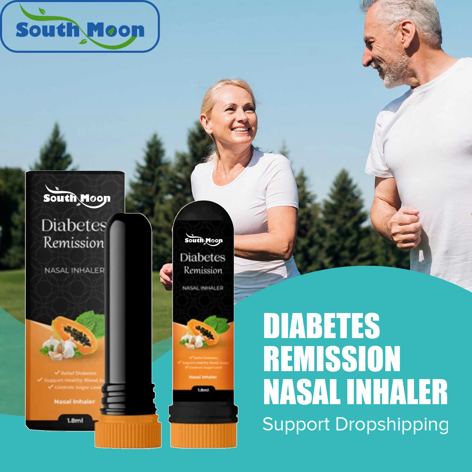 South Moon Diabetes Treatment High Blood Glucose Cure Nasal Inhaler Effective Relieve Balanced Control Blood Sugar Health Care