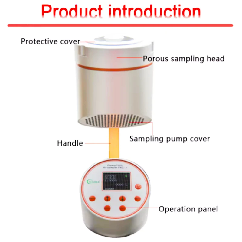 Muestreador de aire biológico, FKC-1 de alto volumen, microbiano