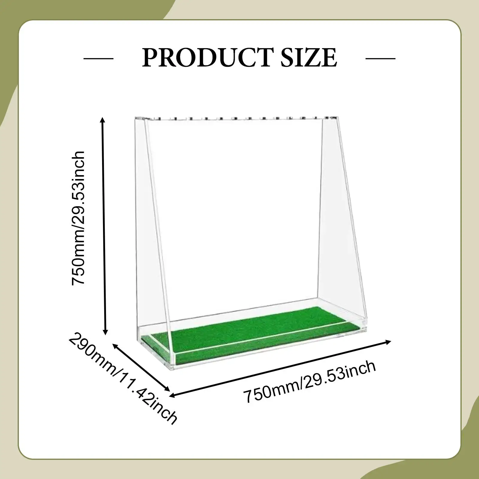 

Transparent Golf Club Holder Stand Sleek Acrylic Display Rack for Indoor Outdoor Golf Supply Storage for Golfer Player