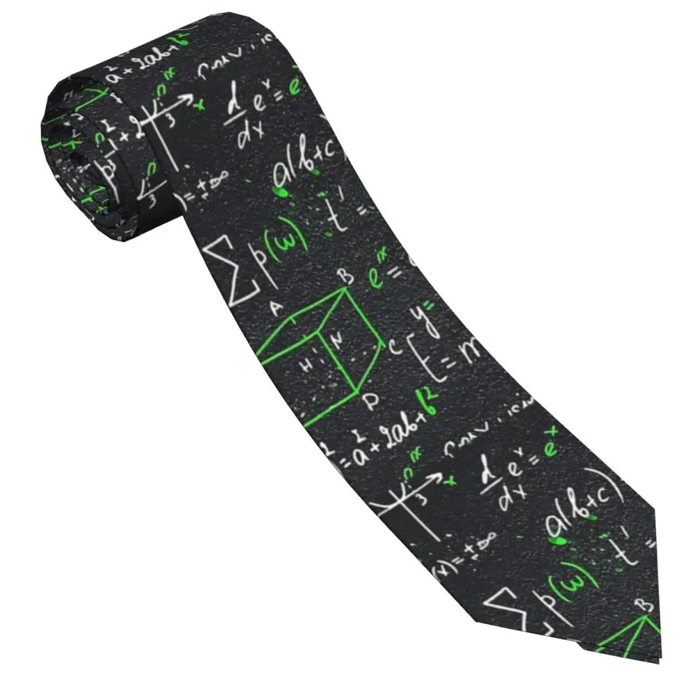 Mathematics Physics Realm Neckties Unisex Polyester 8 cm Math Teacher Gift Neck Tie Mens Skinny Suits Accessories