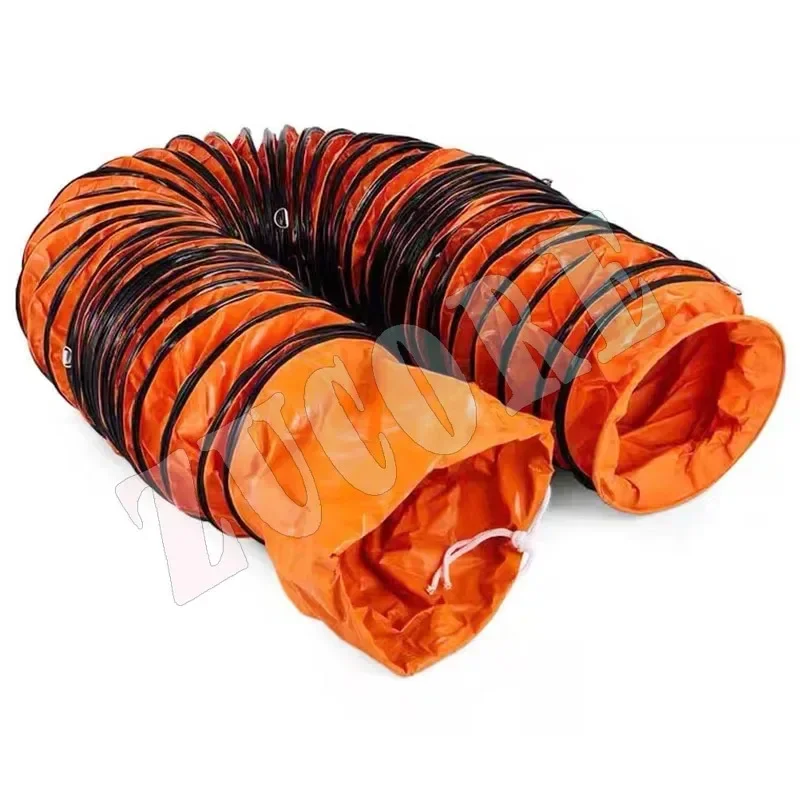 New telescopic air duct mine paint ventilation pipe high temperature resistant PVC canvas exhaust fan hose