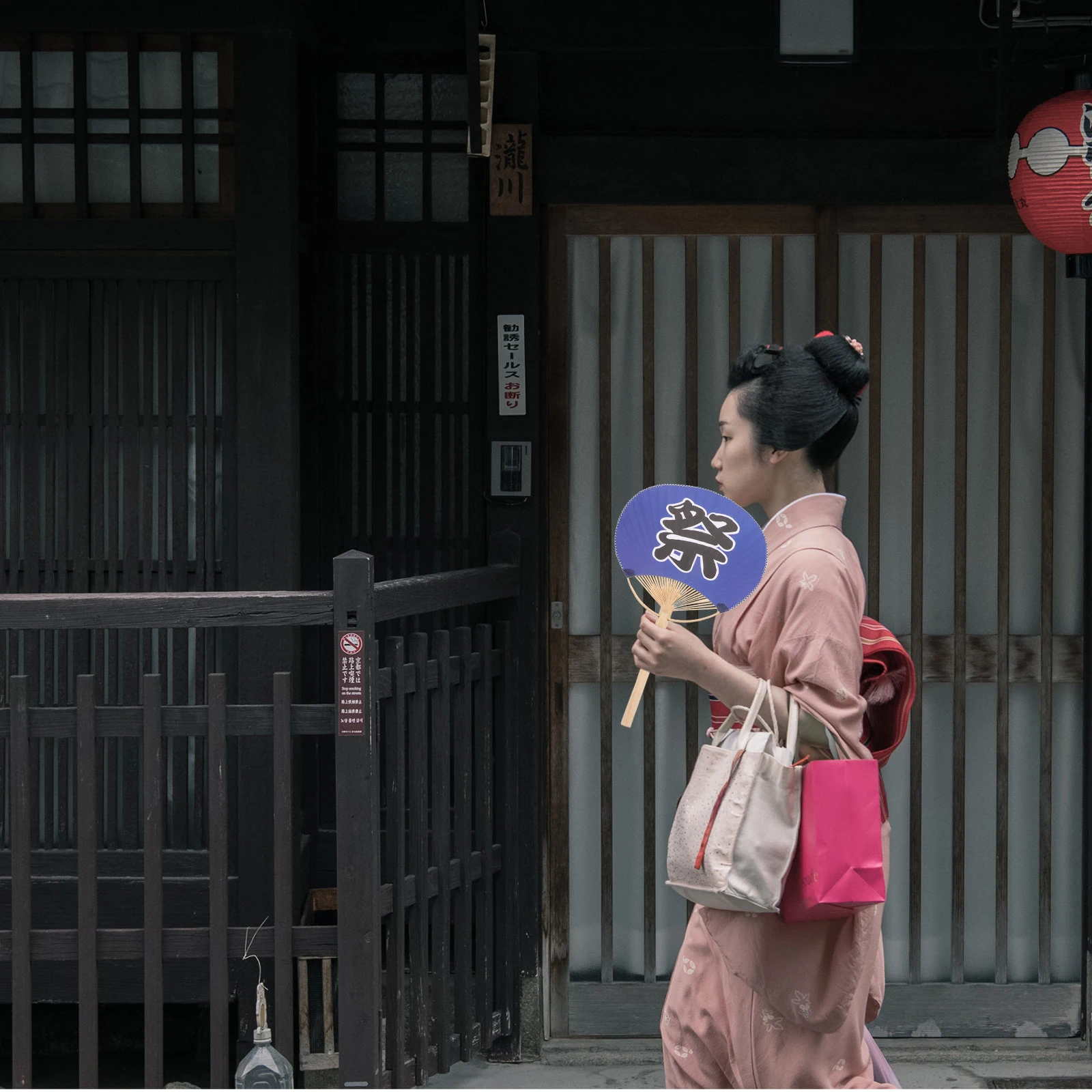 

Japanese Style Hand Folding Sky Small Size Summer Decor Fans for Women Home Decor Souvenir Japanese Fans Handheld