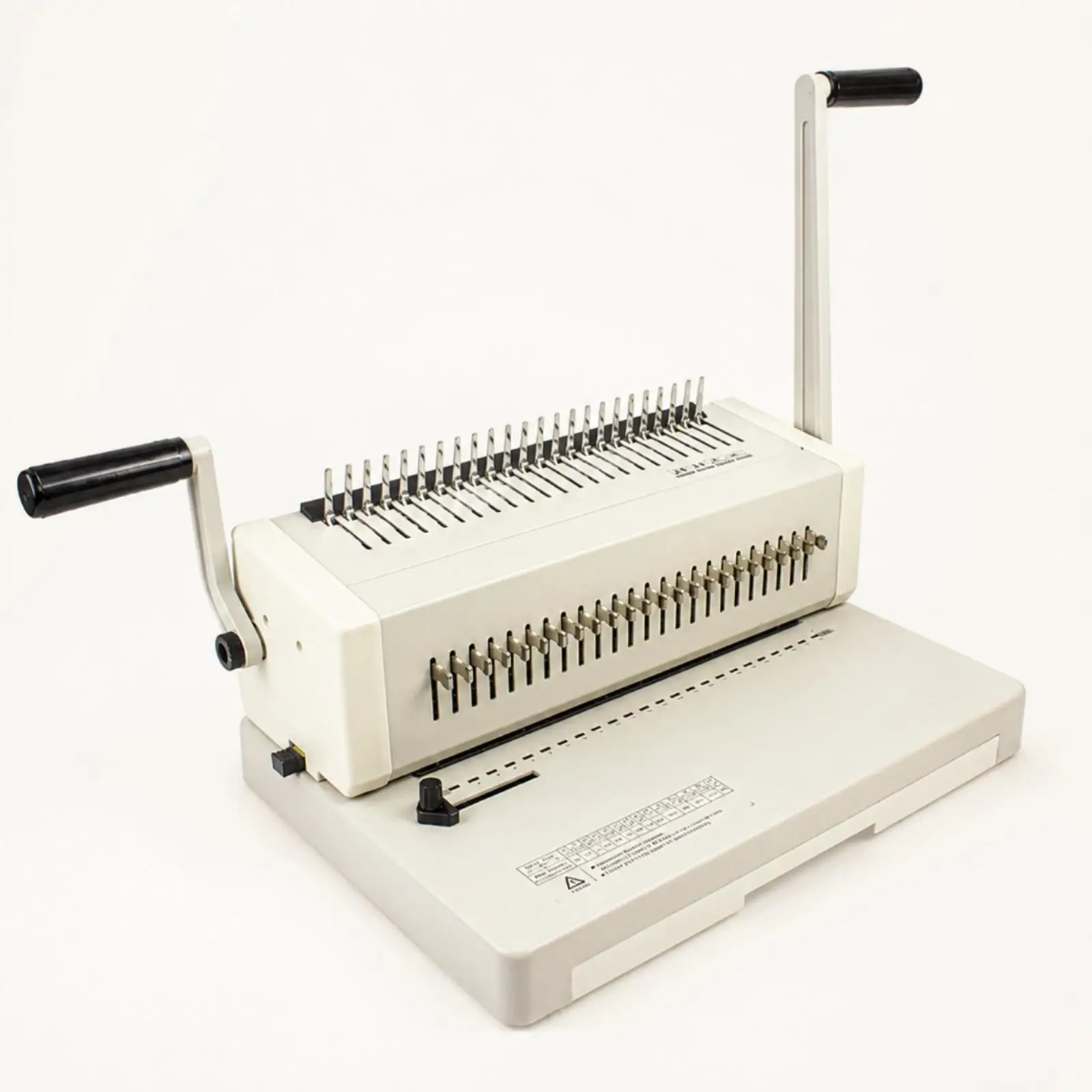 C25A Comb Binding Machine 25-Sheet Capacity Manual Comb Binding Machine 24-Hole A4 Compatible for Office Workers, Copy Room