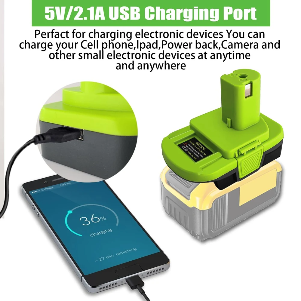 

A78G DM18RL Converter Battery Adapter for 20V for 18V Llithium Battery Convert to for Power Tools