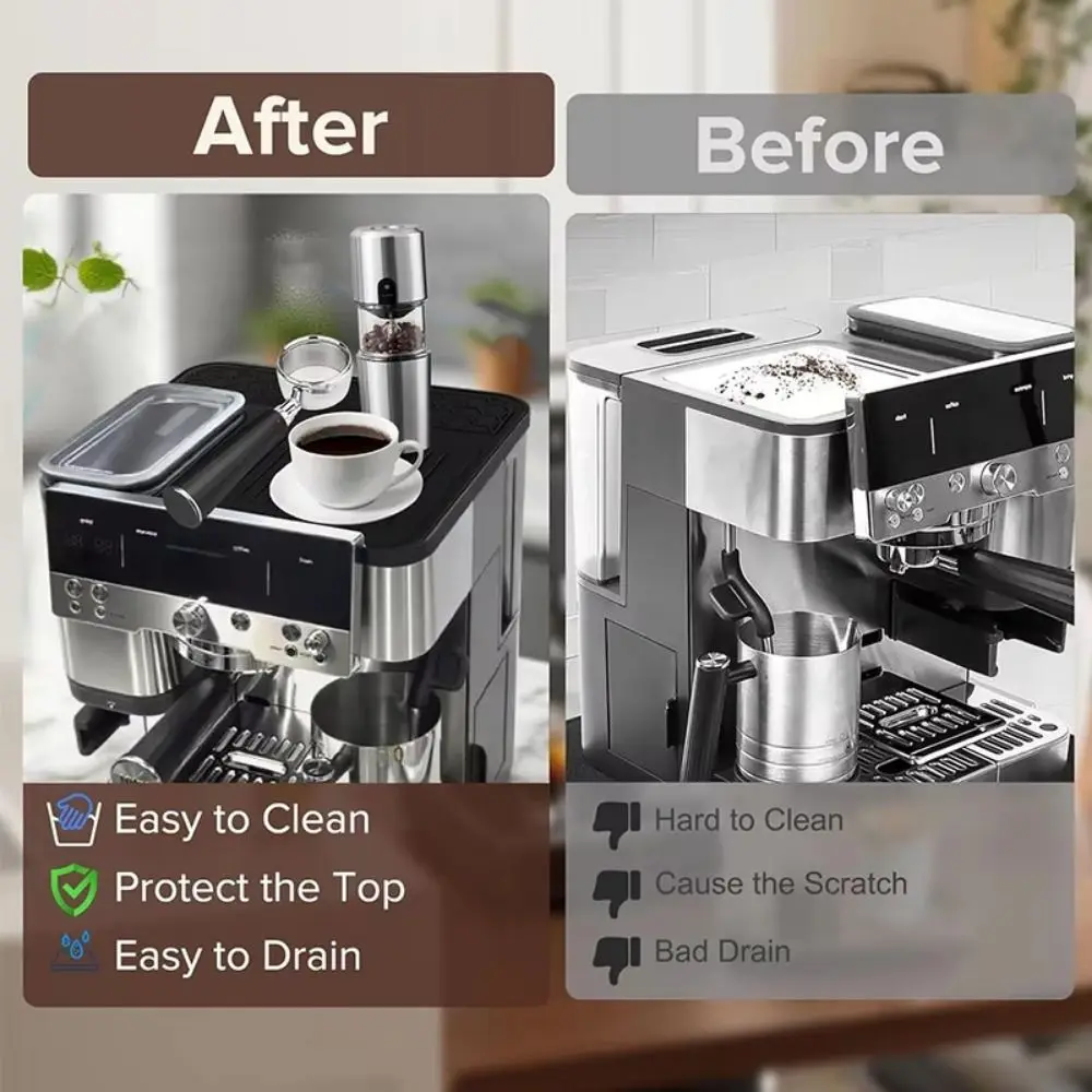 

Силиконовая крышка для кофемашины пищевого класса, пыле- и водонепроницаемая, защитная накладка для кофемашины, нескользящая, термостойкая