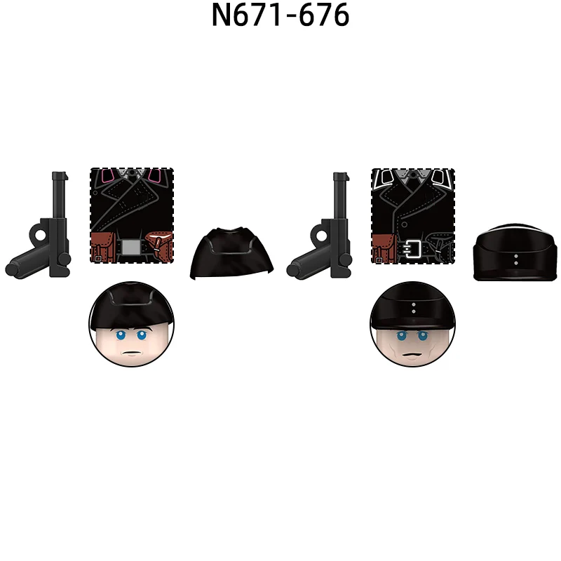 

The N671 N676 WH WS Panzer Troops Model Blocks MOC Bricks Set Gifts Toys