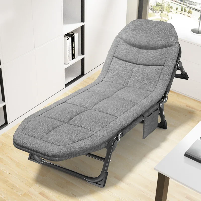 Home Rest Chaise Lounge Leisure Lunch Break Living Room Furniture Backrest Adjust Chaise Lounge Foldable Comfort Sedia A Rotelle