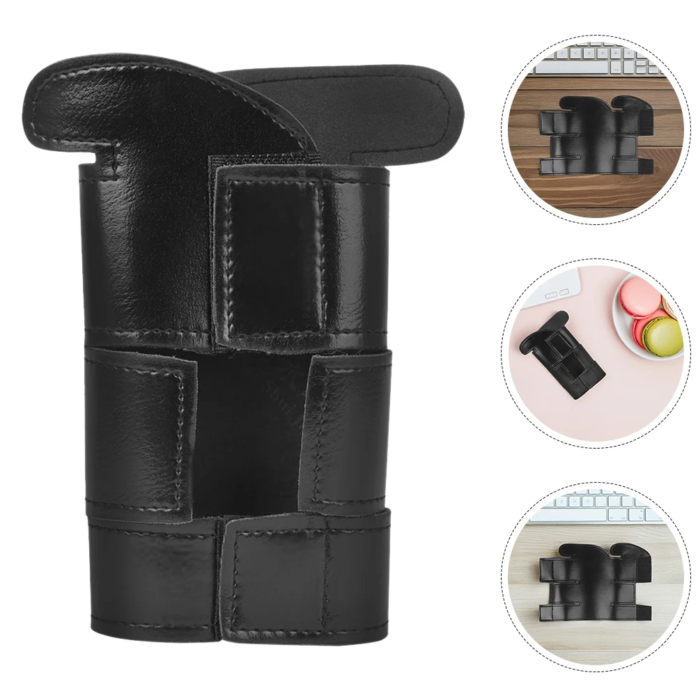 

2pcs Trumpet Valve Guard Cover Case Wrap Sleeve Protector Durable Pu Black Lightweight Instrument Protective Cover
