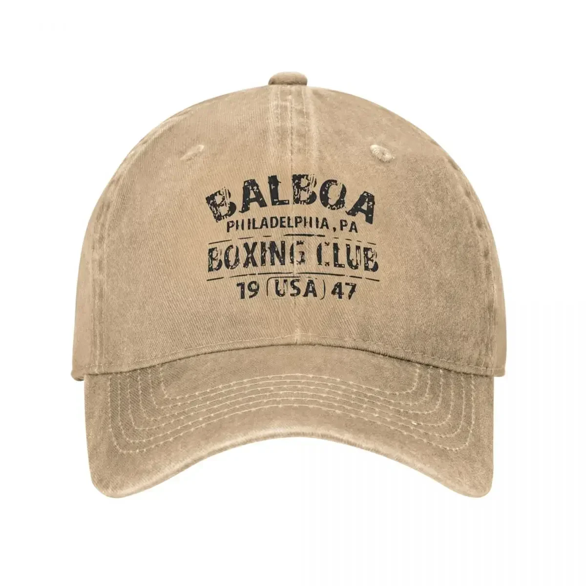 Vintage Balboa Boxing Club Movie Philly Baseball Cap Men Women Distressed Denim Washed Sun Cap Work Outdoor All Seasons Gift Hat