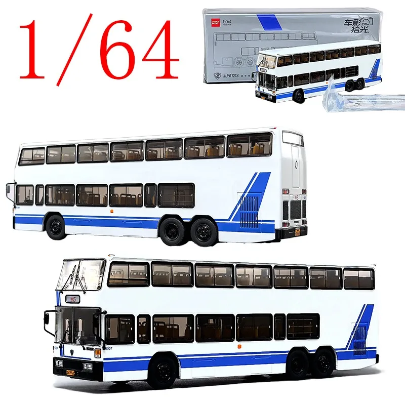 

Diecast 1/64 Scale Jinling Alloy Model Cars JinlingDouble Decker Bus Special Route5 Play Vehicles Toys for Boy Gift Original Box