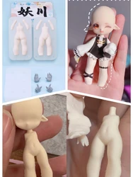 Demon Chuan Q version stone plastic clay figure face body silicone mold DIY polymer clay animation cartoon Doll making mold